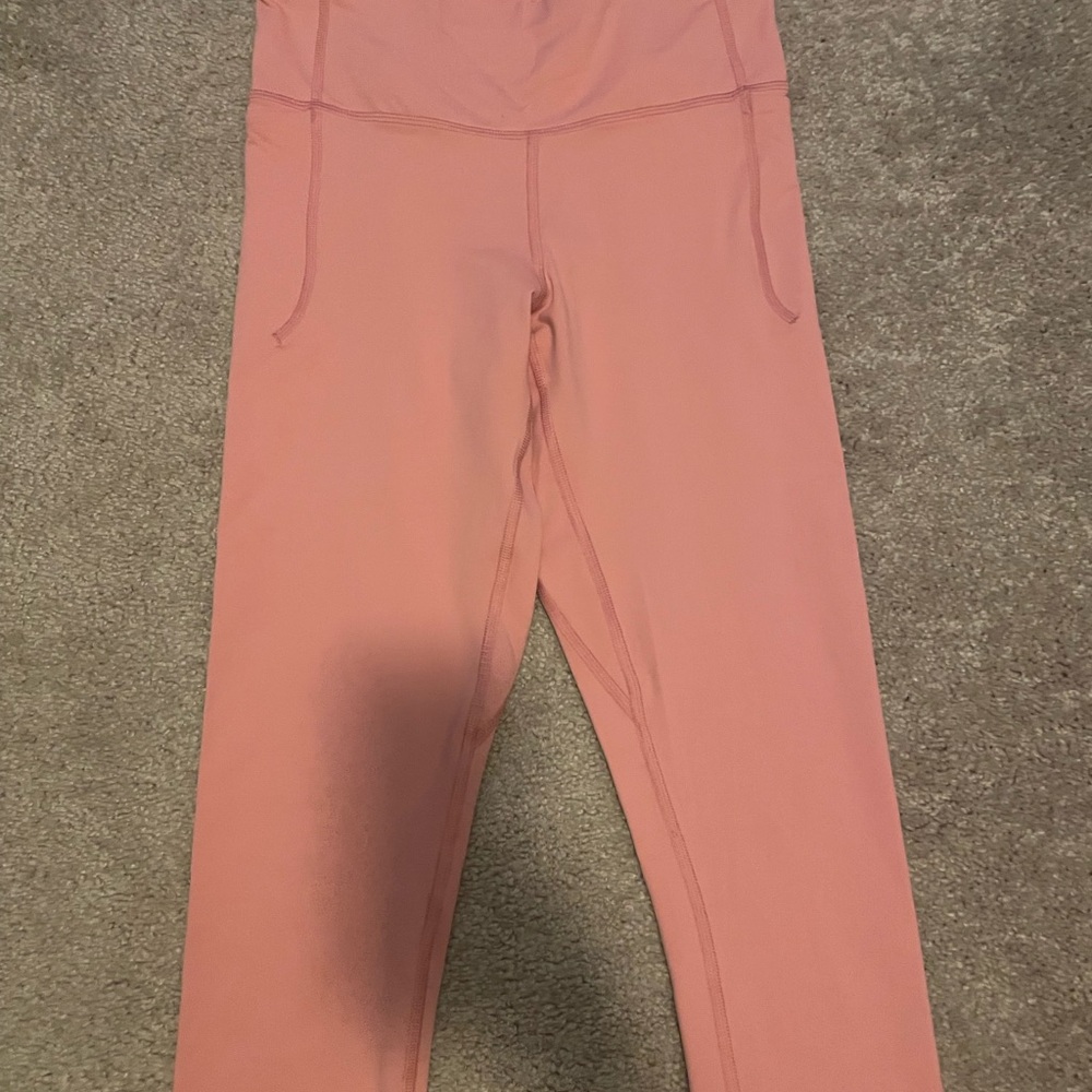 Under Armour Pink Leggings High Waist Stretch